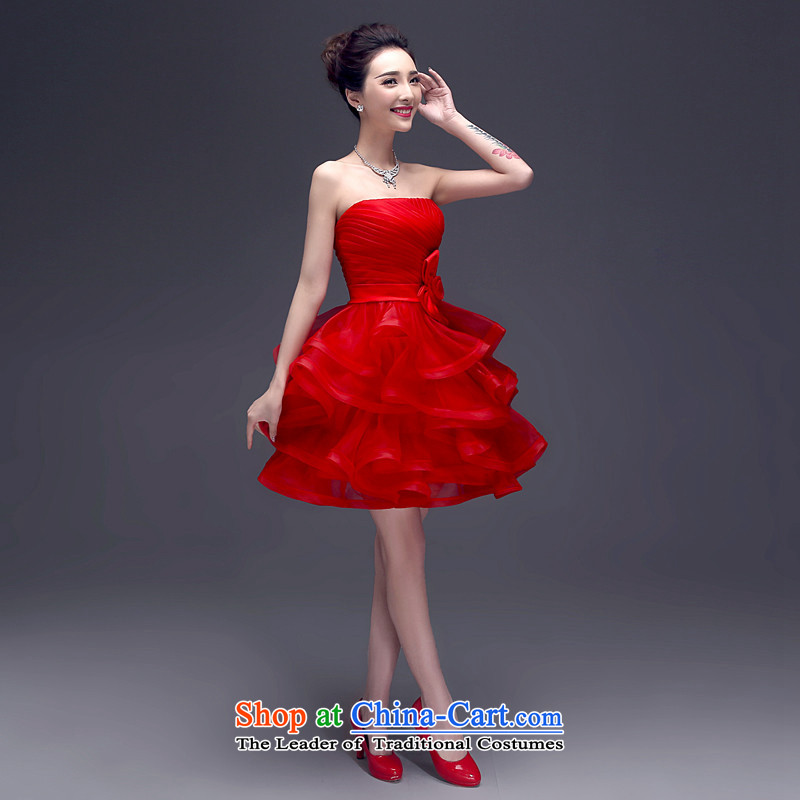 Hannizi 2015 stylish and simple evening dresses and Sau San banquet chest Korean brides wedding dress , Korea Red M, Gigi Lai (hannizi) , , , shopping on the Internet