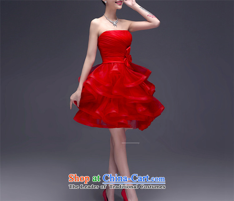 2015 service and bows HUNNZ chest bride wedding dress with Korean flower banquets evening dresses red XXL picture, prices, brand platters! The elections are supplied in the national character of distribution, so action, buy now enjoy more preferential! As soon as possible.