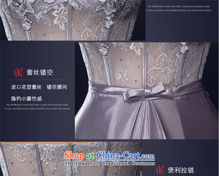 Hannizi 2015 stylish and simple Sau San bride wedding dress banquet dinner dress wiping the scoops Gray L picture, prices, brand platters! The elections are supplied in the national character of distribution, so action, buy now enjoy more preferential! As soon as possible.