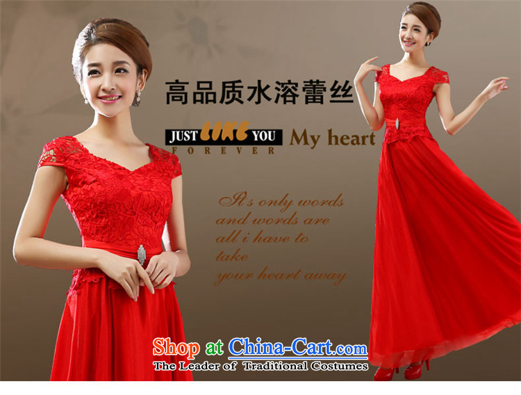 2015 Long dresses HUNNZ elegant bride wedding dress red banquet dinner dress Sau San Red XXL picture, prices, brand platters! The elections are supplied in the national character of distribution, so action, buy now enjoy more preferential! As soon as possible.