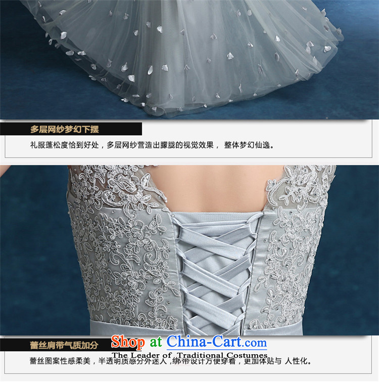 Hunnz 2015 lace straps banquet evening dresses and elegant floral bows service bridal dresses gray gray S picture, prices, brand platters! The elections are supplied in the national character of distribution, so action, buy now enjoy more preferential! As soon as possible.