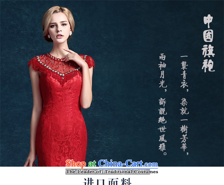 Hunnz 2015 lace long bride booking wedding-dress and chest retro banquet evening dresses red red S picture, prices, brand platters! The elections are supplied in the national character of distribution, so action, buy now enjoy more preferential! As soon as possible.