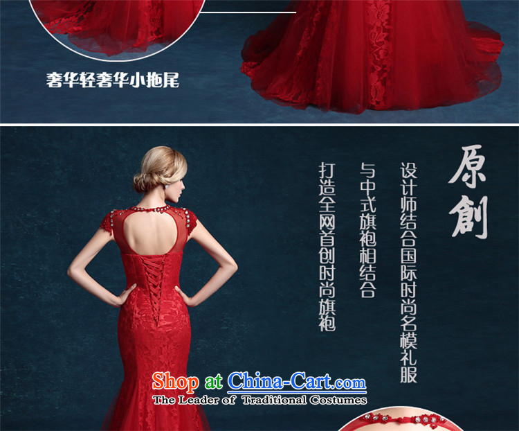 Hunnz 2015 lace long bride booking wedding-dress and chest retro banquet evening dresses red red S picture, prices, brand platters! The elections are supplied in the national character of distribution, so action, buy now enjoy more preferential! As soon as possible.