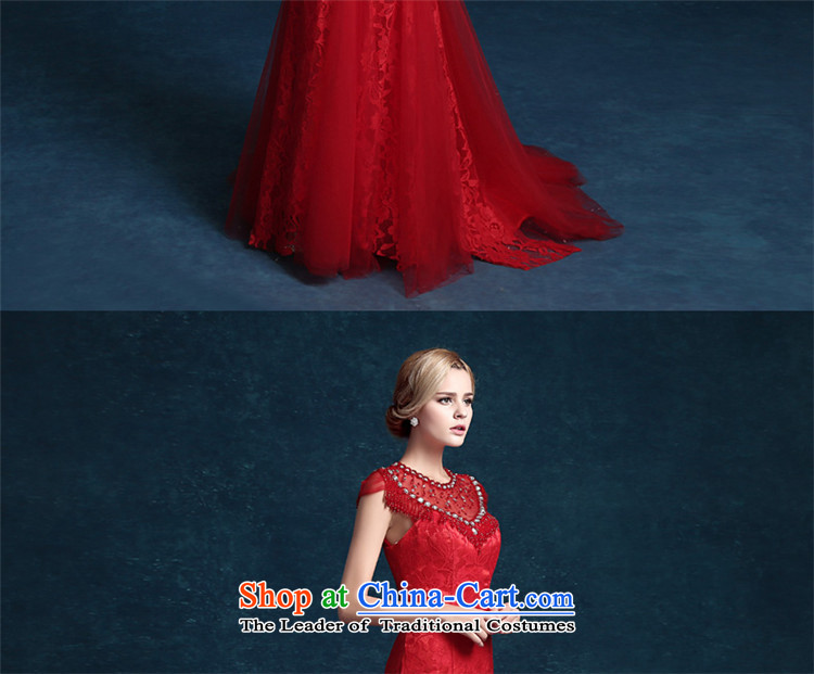Hannizi 2015 stylish and simple red long brides Sau San Wedding Dress Antique Lace evening dress red S picture, prices, brand platters! The elections are supplied in the national character of distribution, so action, buy now enjoy more preferential! As soon as possible.