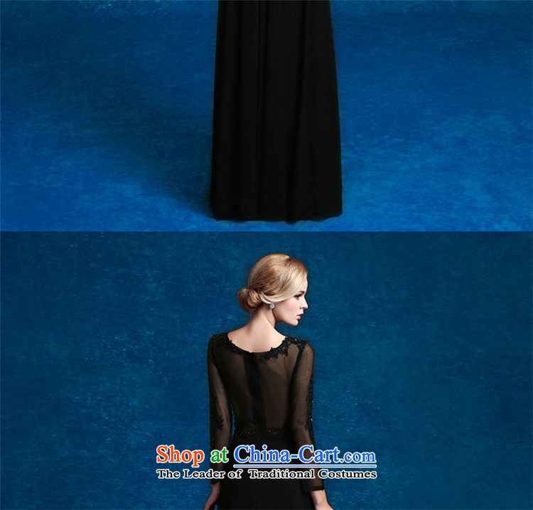 The elegant banquet HUNNZ 2015 evening dress long black is simple and stylish large bows to Sau San black L picture, prices, brand platters! The elections are supplied in the national character of distribution, so action, buy now enjoy more preferential! As soon as possible.