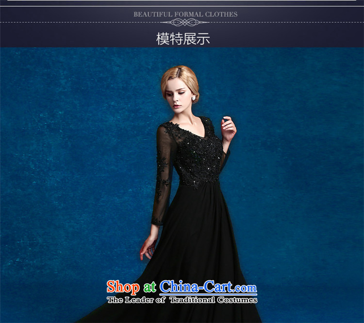 Hannizi 2015 stylish and simple elegant evening dress banquet Sau San V-Neck long serving black XXL toasting champagne picture, prices, brand platters! The elections are supplied in the national character of distribution, so action, buy now enjoy more preferential! As soon as possible.
