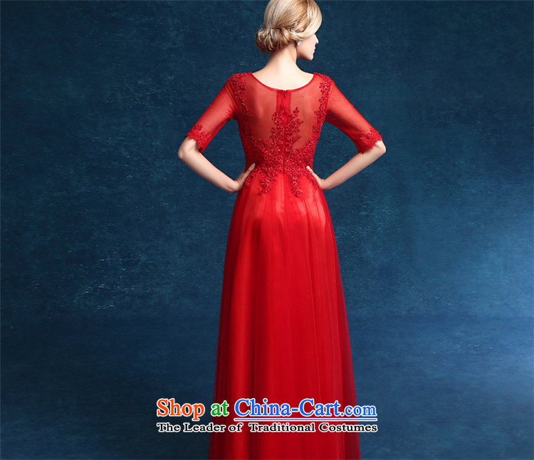 Hannizi 2015 stylish and simple banquet dress Sau San lace pure colors and elegant red dress XL Photo bride, prices, brand platters! The elections are supplied in the national character of distribution, so action, buy now enjoy more preferential! As soon as possible.