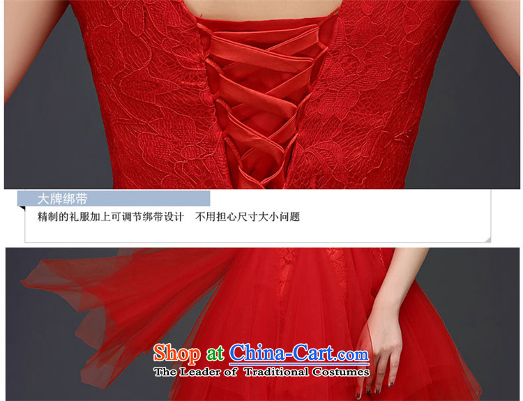 2015 Korean short HUNNZ) Bride wedding dress red tie banquet evening dresses minimalist red XL Photo, prices, brand platters! The elections are supplied in the national character of distribution, so action, buy now enjoy more preferential! As soon as possible.