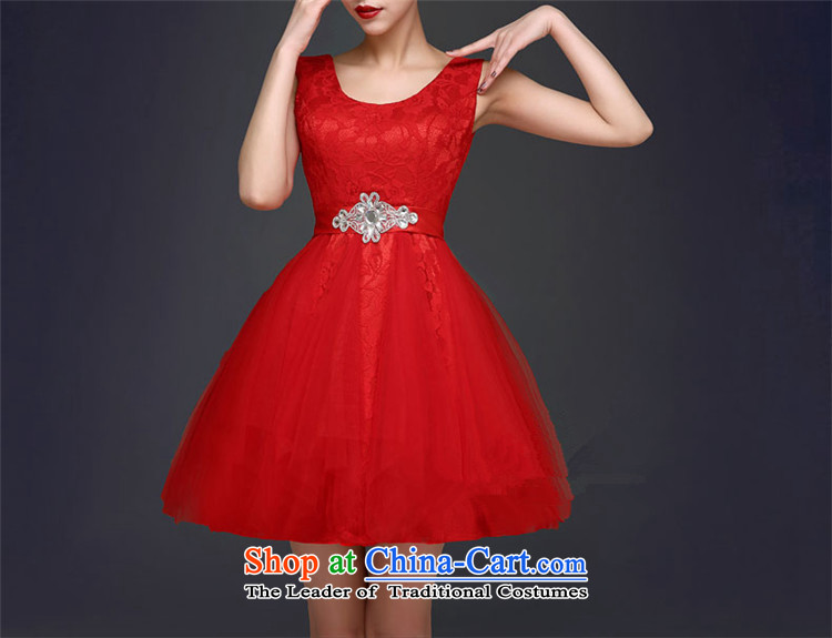 2015 Korean short HUNNZ) Bride wedding dress red tie banquet evening dresses minimalist red XL Photo, prices, brand platters! The elections are supplied in the national character of distribution, so action, buy now enjoy more preferential! As soon as possible.