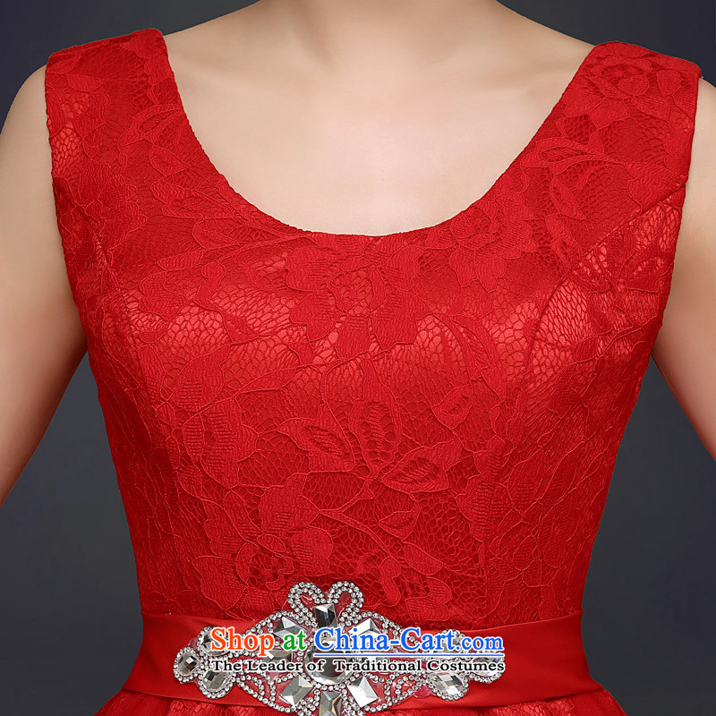 Hannizi 2015 stylish and simple banquet dinner dress red Sau San Korean bridal dresses with red S, Korea, Gigi Lai (hannizi) , , , shopping on the Internet
