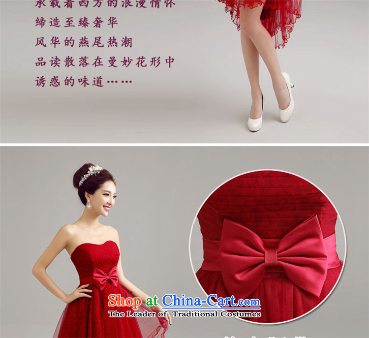 Hannizi 2015 stylish and simple marriages and chest Sau San Dress Short of Korean dress wine red M picture, prices, brand platters! The elections are supplied in the national character of distribution, so action, buy now enjoy more preferential! As soon as possible.