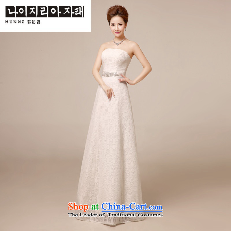         Bridesmaid Services 2015 HANNIZI Korean brides wedding dress banquet evening dresses and white long white M, chest, Gigi Lai (hannizi won) , , , shopping on the Internet