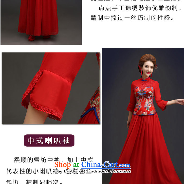 2015 Long one HUNNZ field shoulder retro bride wedding dress long pure color long-sleeved gown S pictures banquet, prices, brand platters! The elections are supplied in the national character of distribution, so action, buy now enjoy more preferential! As soon as possible.