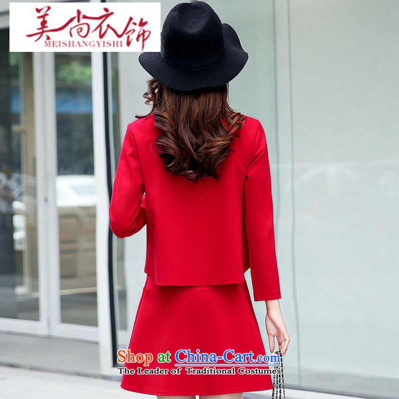 The United States is still clothing autumn 2015 new products for women Korean Sau San temperament two kits dresses and stylish package during the spring and autumn a black skirt XXL, field yet clothing has been pressed us shopping on the Internet