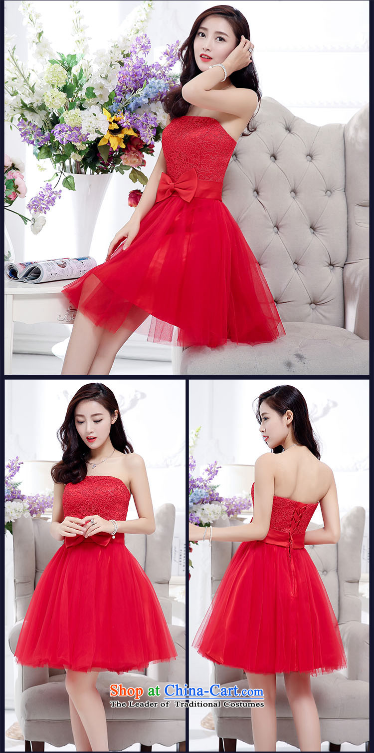 The United States is still clothing 2015 bridesmaid dress bridesmaid to tie dinner dress short, sister married in evening dress bows dress short skirt large red M picture, prices, brand platters! The elections are supplied in the national character of distribution, so action, buy now enjoy more preferential! As soon as possible.