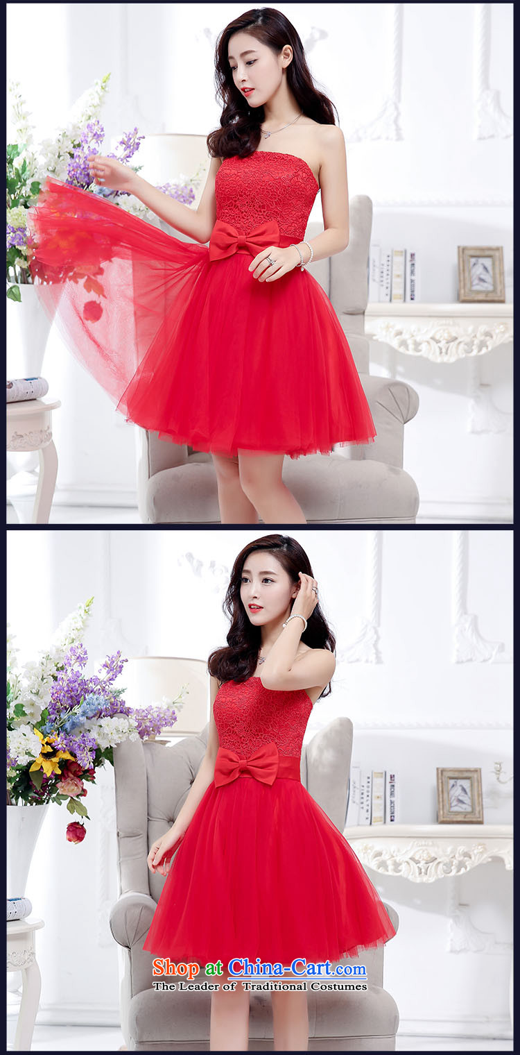 The United States is still clothing 2015 bridesmaid dress bridesmaid to tie dinner dress short, sister married in evening dress bows dress short skirt large red M picture, prices, brand platters! The elections are supplied in the national character of distribution, so action, buy now enjoy more preferential! As soon as possible.