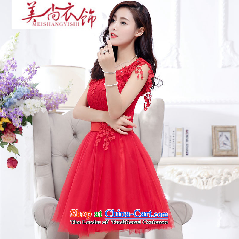 The United States is still clothing bride bows services wedding dress bridesmaid services before the summer dresses short skirt in sister long after long skirt bon bon white S, American yet clothing shopping on the Internet has been pressed.