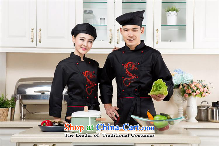 The Hotel Restaurant The Restaurant at The Black Butterfly embroidered dragon chef of long-sleeved clothing for autumn and winter male black men and women (T-shirt) M picture, prices, brand platters! The elections are supplied in the national character of distribution, so action, buy now enjoy more preferential! As soon as possible.