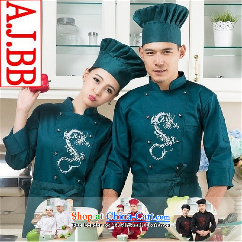 The Hotel Restaurant The Restaurant at The Black Butterfly embroidered dragon chef of long-sleeved clothing for autumn and winter male black men and women _T-shirt_ M