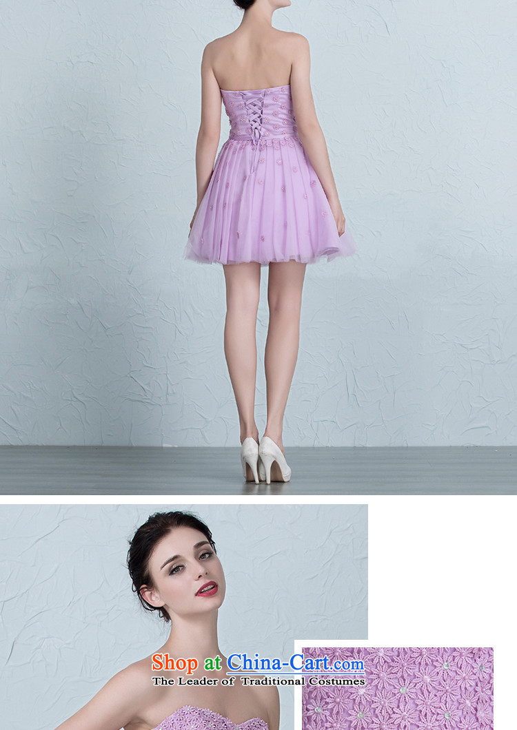 There is Set Iris 2015 New Dress Short) bridesmaid service banquet evening dresses and chest with a light purple Sau San 10 pictures, prices, brand platters! The elections are supplied in the national character of distribution, so action, buy now enjoy more preferential! As soon as possible.