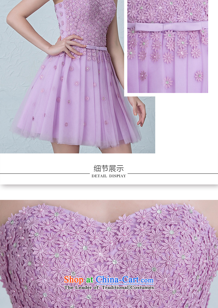 There is Set Iris 2015 New Dress Short) bridesmaid service banquet evening dresses and chest with a light purple Sau San 10 pictures, prices, brand platters! The elections are supplied in the national character of distribution, so action, buy now enjoy more preferential! As soon as possible.