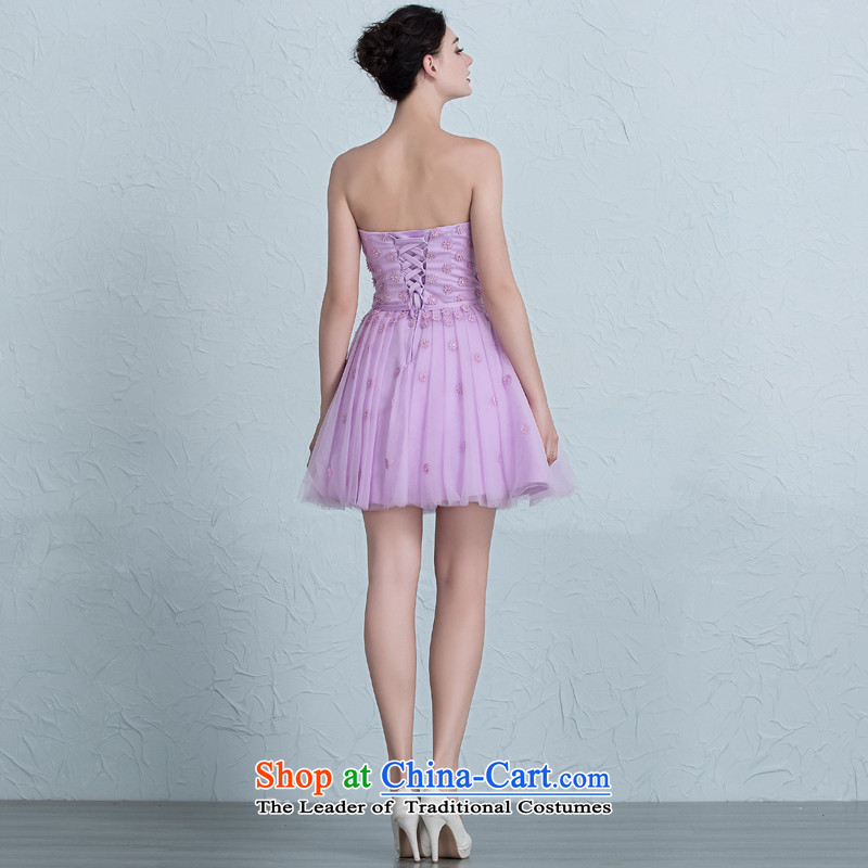 There is Set Iris 2015 New Dress Short) bridesmaid service banquet evening dresses and chest with a light purple Sau San 10 yards, HOC , , , shopping on the Internet