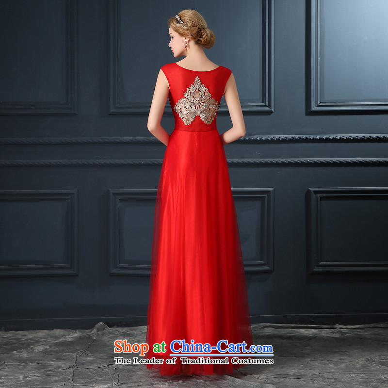 Evening dress 2015 New 2 banquet hosted shoulder length of Korean version thin bows Service Bridal long skirt female red , L, hundreds of Ming products , , , shopping on the Internet
