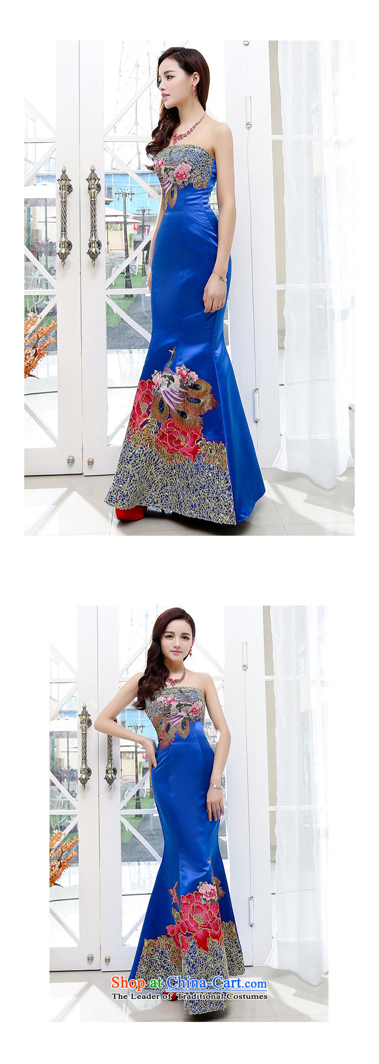 Cioni 2015 stylish wrapped his chest banquet high-end heavy industry embroidery Phoenix peony flowers dresses bridal dresses red S picture, prices, brand platters! The elections are supplied in the national character of distribution, so action, buy now enjoy more preferential! As soon as possible.