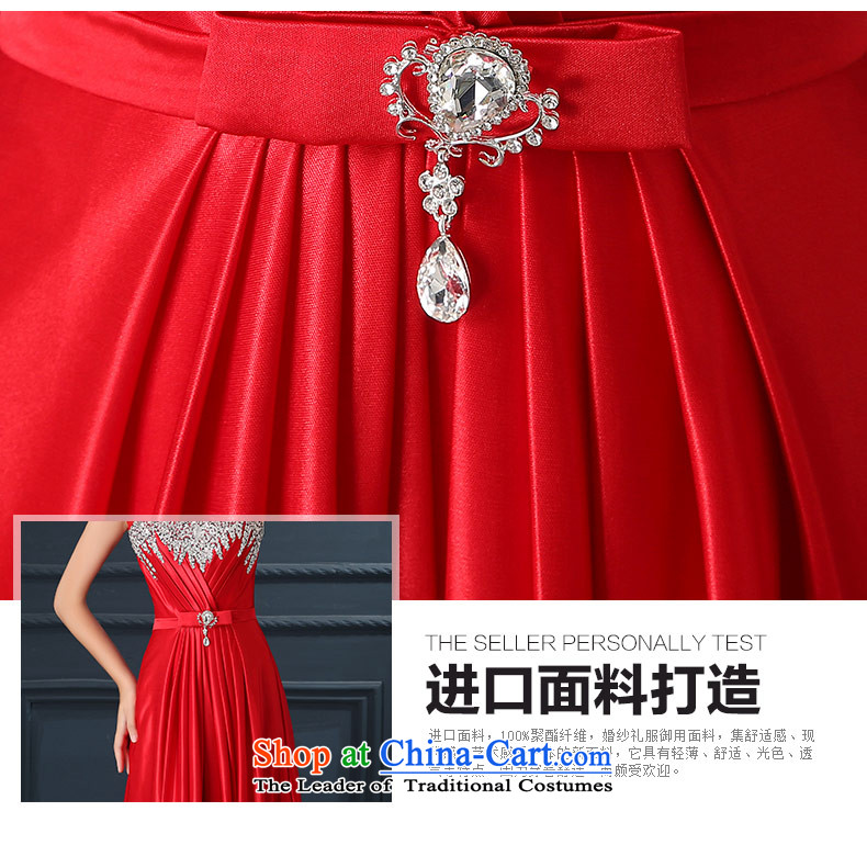 2015 autumn evening dresses new marriages bows service banquet dress shoulders chaired the skirt of Sau San Red XL Photo, prices, brand platters! The elections are supplied in the national character of distribution, so action, buy now enjoy more preferential! As soon as possible.
