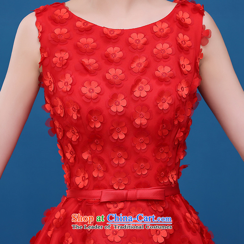 The new 2015 Service bows of autumn and winter sweet shoulders evening dress short of Red Dress Sau San bride red XL, Nicole Kidman (nicole richie) , , , shopping on the Internet