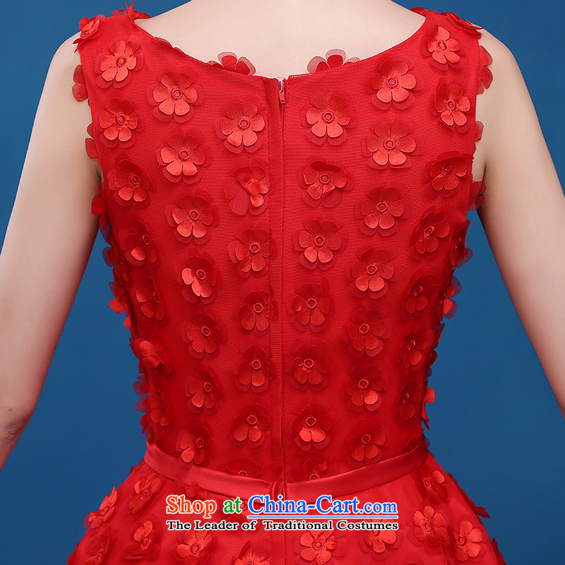 The new 2015 Service bows of autumn and winter sweet shoulders evening dress short of Red Dress Sau San bride red XL, Nicole Kidman (nicole richie) , , , shopping on the Internet