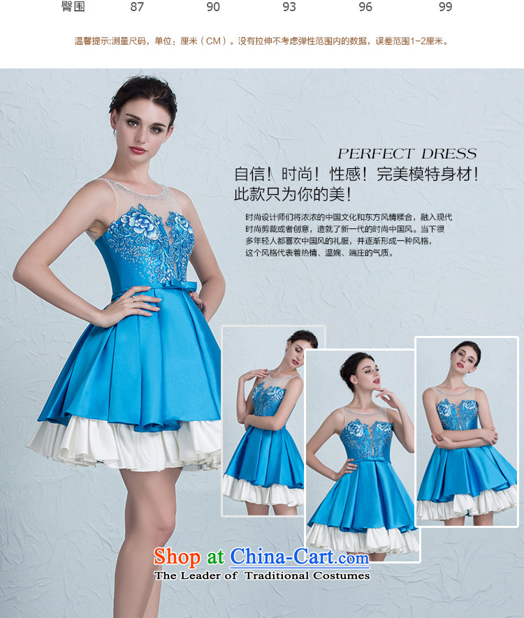 There is a new 2015 Sexily Wedding Dress Short) bridesmaid service banquet evening dresses and chest straps light blue tailor the picture, prices, brand platters! The elections are supplied in the national character of distribution, so action, buy now enjoy more preferential! As soon as possible.