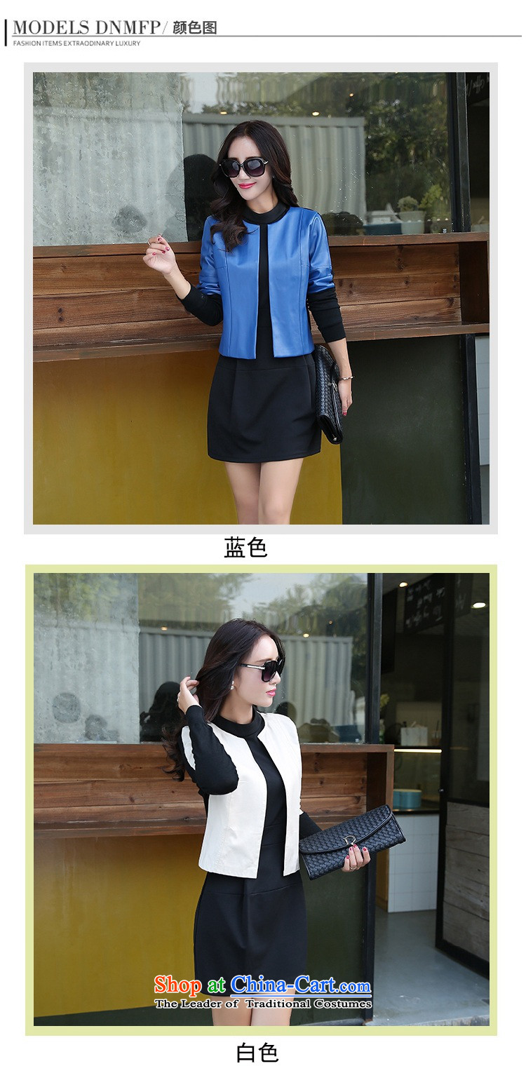 The 2015 autumn and winter new women's two kits dresses temperament long-sleeved OL Kit Sau San skirt early autumn leather jacket pure color small Heung-dresses 2 White 2XL Photo, prices, brand platters! The elections are supplied in the national character of distribution, so action, buy now enjoy more preferential! As soon as possible.