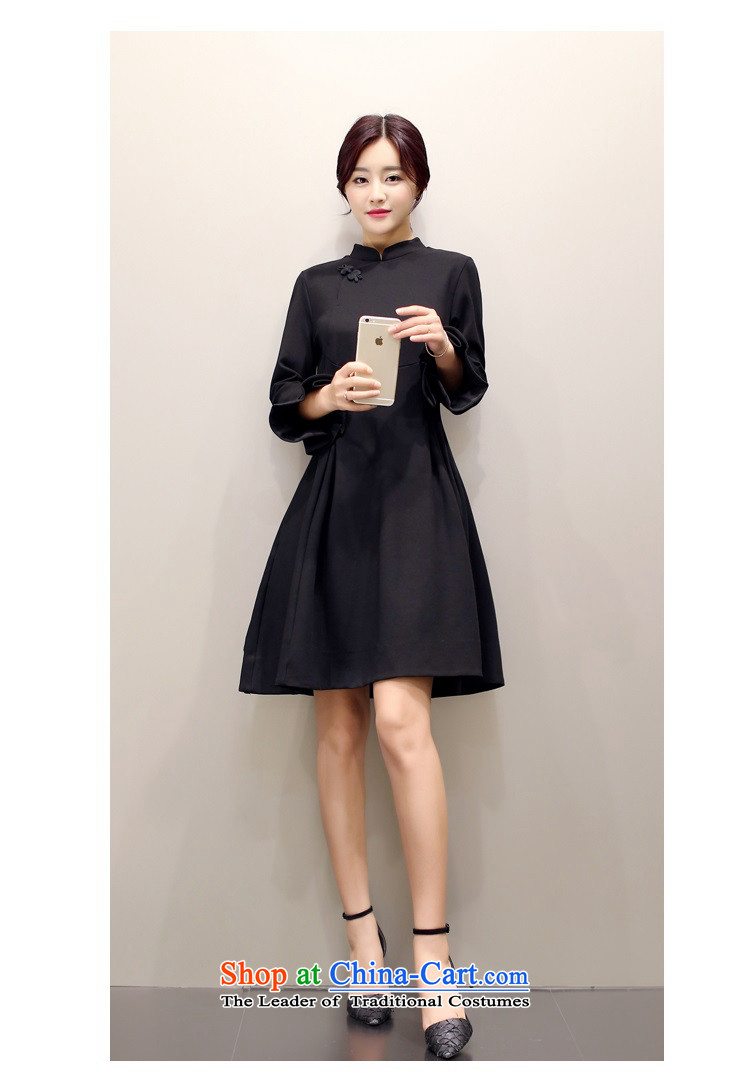 The 2015 autumn and winter Ms. New Pure Color China wind dresses minimalist retro style, a Korean word waist skirt Sau San hundreds pleated skirts petals cuff 2 RED M picture, prices, brand platters! The elections are supplied in the national character of distribution, so action, buy now enjoy more preferential! As soon as possible.