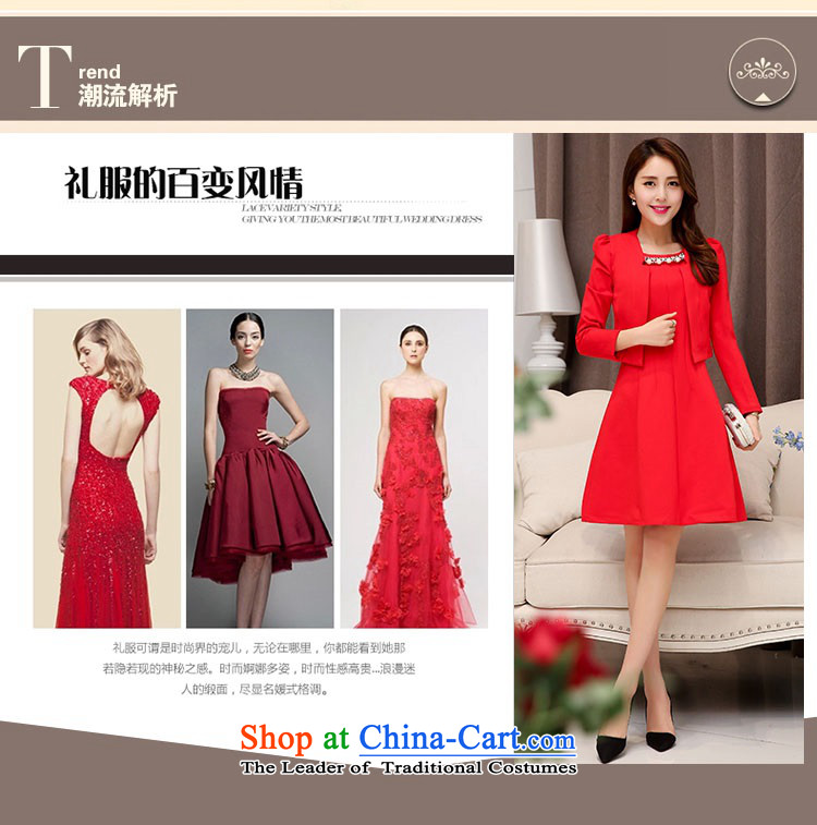 2015 Autumn and Winter Ms. new large red two kits bridal dresses evening dresses temperament Sau San video thin bride skirt Princess Bride stylish bows services Skirts 1 deep in the red XL Photo, prices, brand platters! The elections are supplied in the national character of distribution, so action, buy now enjoy more preferential! As soon as possible.