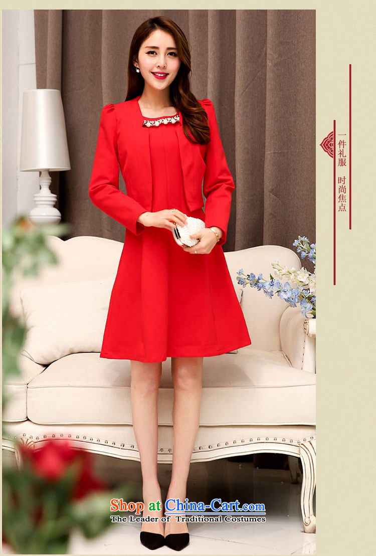 2015 Autumn and Winter Ms. new large red two kits bridal dresses evening dresses temperament Sau San video thin bride skirt Princess Bride stylish bows services Skirts 1 deep in the red XL Photo, prices, brand platters! The elections are supplied in the national character of distribution, so action, buy now enjoy more preferential! As soon as possible.