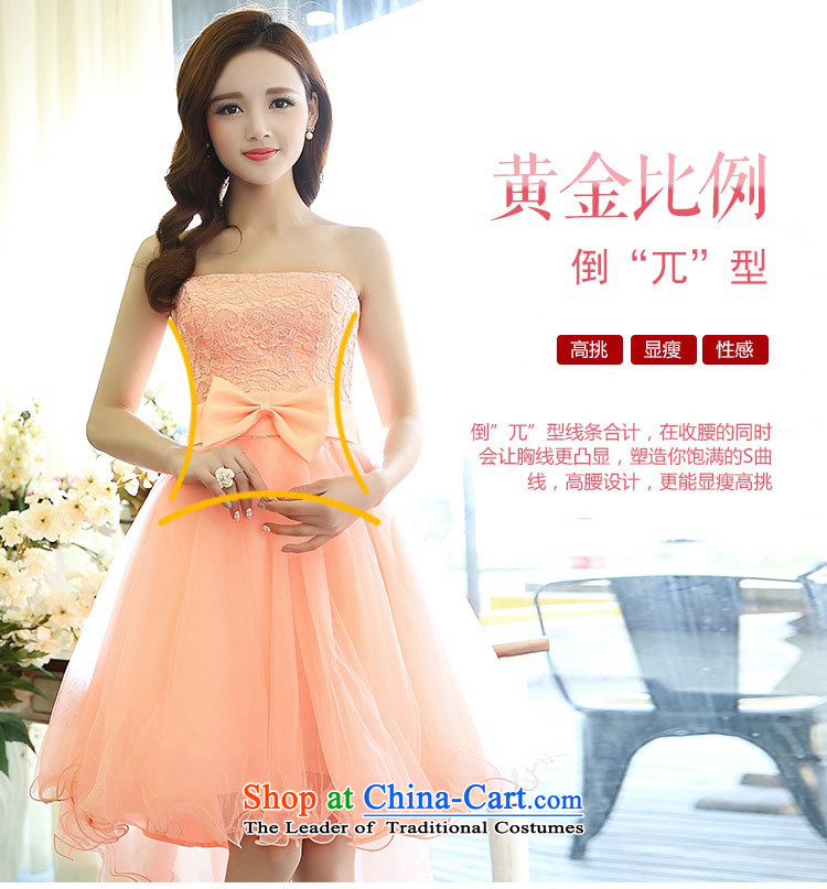 2015 Autumn and Winter Ms. candy colored new anointed chest lace bridal dresses evening dresses Sau San video bridesmaid service banquet thin performances dress sweet princess skirt 1 White M picture, prices, brand platters! The elections are supplied in the national character of distribution, so action, buy now enjoy more preferential! As soon as possible.