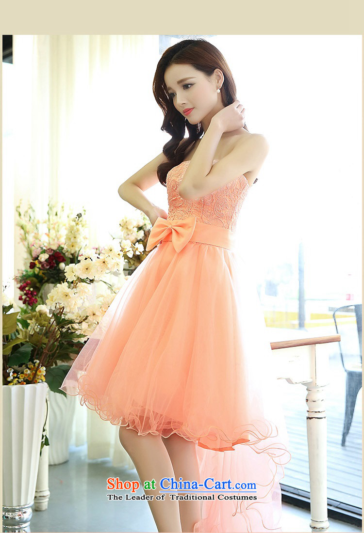 2015 Autumn and Winter Ms. candy colored new anointed chest lace bridal dresses evening dresses Sau San video bridesmaid service banquet thin performances dress sweet princess skirt 1 White M picture, prices, brand platters! The elections are supplied in the national character of distribution, so action, buy now enjoy more preferential! As soon as possible.