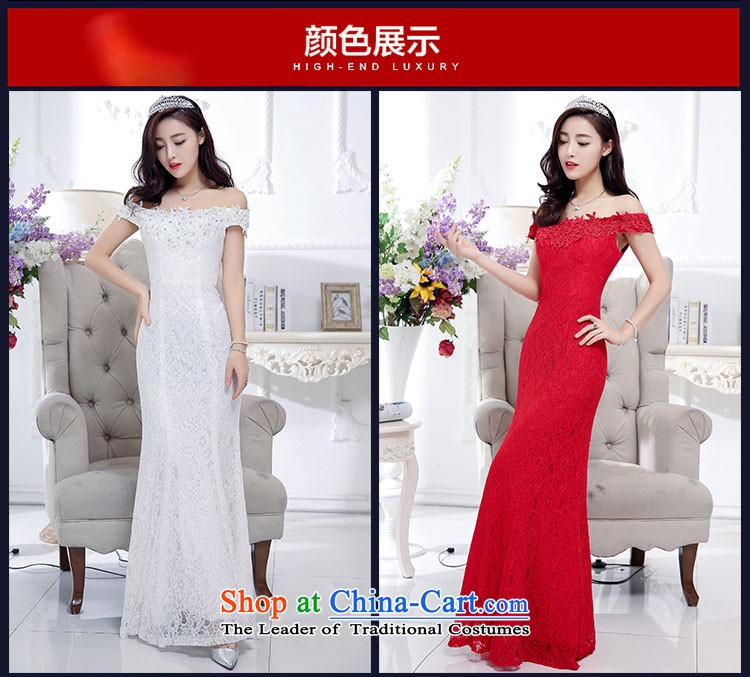 Ms Audrey EU to bride bows serving american 2015 new red wedding dress shoulder long evening dresses wedding video thin dresses of autumn and winter RED M picture, prices, brand platters! The elections are supplied in the national character of distribution, so action, buy now enjoy more preferential! As soon as possible.
