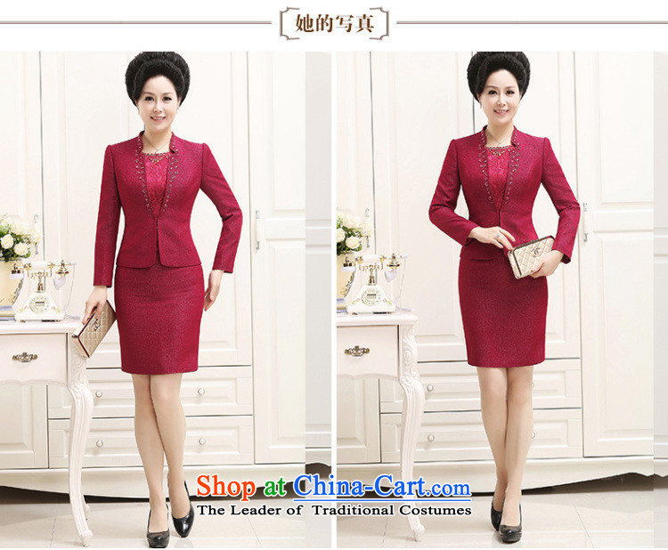 The poem Kou  2015 autumn and winter wedding in MOM older large wedding feast marriage mother-dress Ying Red 4XL Photo, prices, brand platters! The elections are supplied in the national character of distribution, so action, buy now enjoy more preferential! As soon as possible.