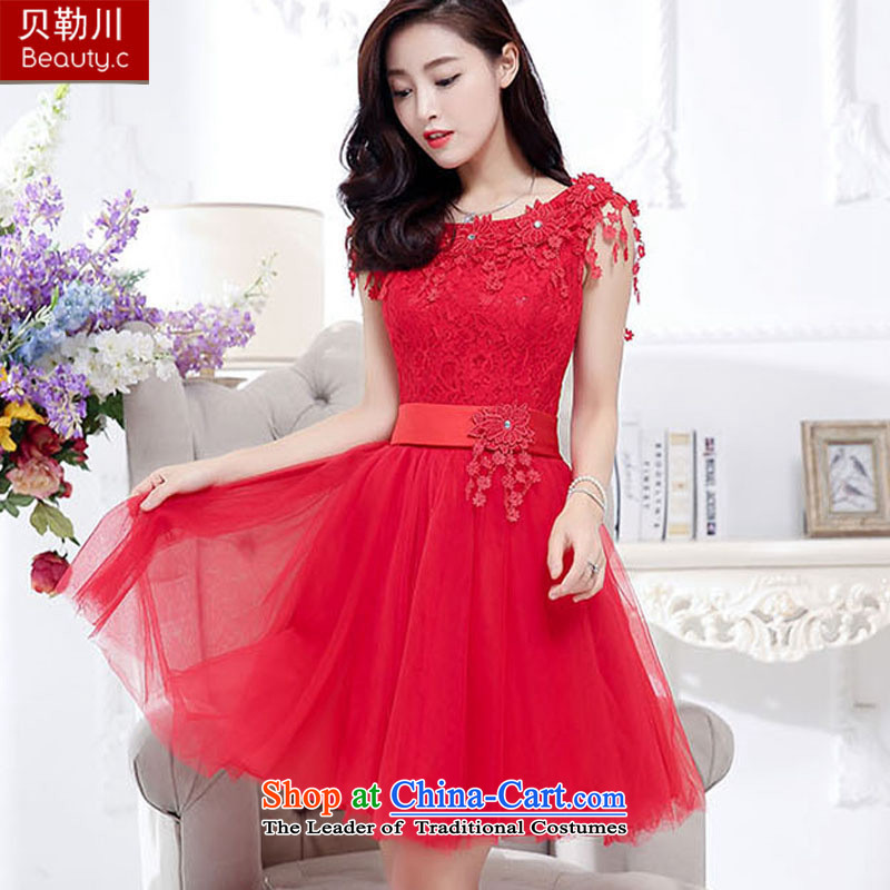 The Baylor Incheon bride toasting champagne CB/ serving evening dresses 2015 new booking wedding dress bridesmaid to skirt wedding red autumn rice white XL, Bailey, , , , shopping on the Internet