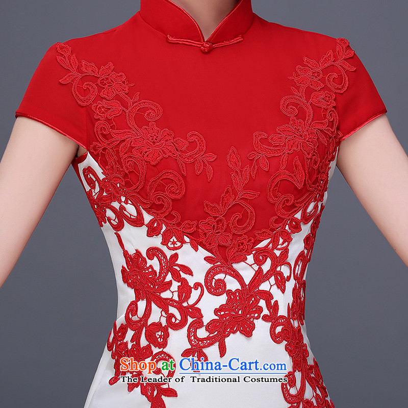Toasting champagne bride services 2015 new marriage cheongsam dress fall short of the improved wedding replacing Chinese Dress red red , L Ting female Beverly (tingbeier) , , , shopping on the Internet