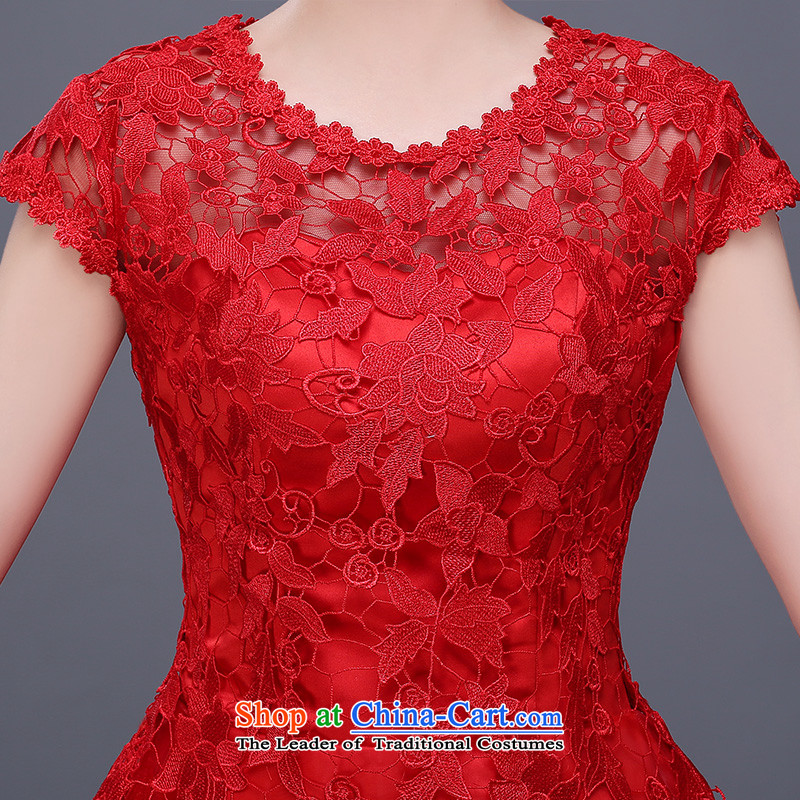 Toasting champagne bride services fall short of the new 2015 betrothal wedding dress Female dress red dress video thin red long XL, Beverly (tingbeier ting) , , , shopping on the Internet