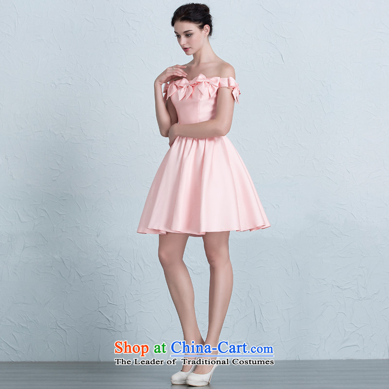 There is a new dresses Jimmy butterfly bridesmaid serving evening dress short of the word shoulder rose 6 yards, HOC , , , shopping on the Internet