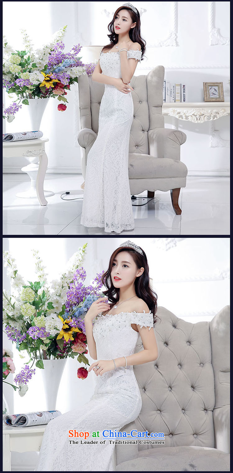 The buds of 2015 autumn and winter, new dresses long crowsfoot sexy a field for the bridal services dress bows banquet dinner dress white L picture, prices, brand platters! The elections are supplied in the national character of distribution, so action, buy now enjoy more preferential! As soon as possible.