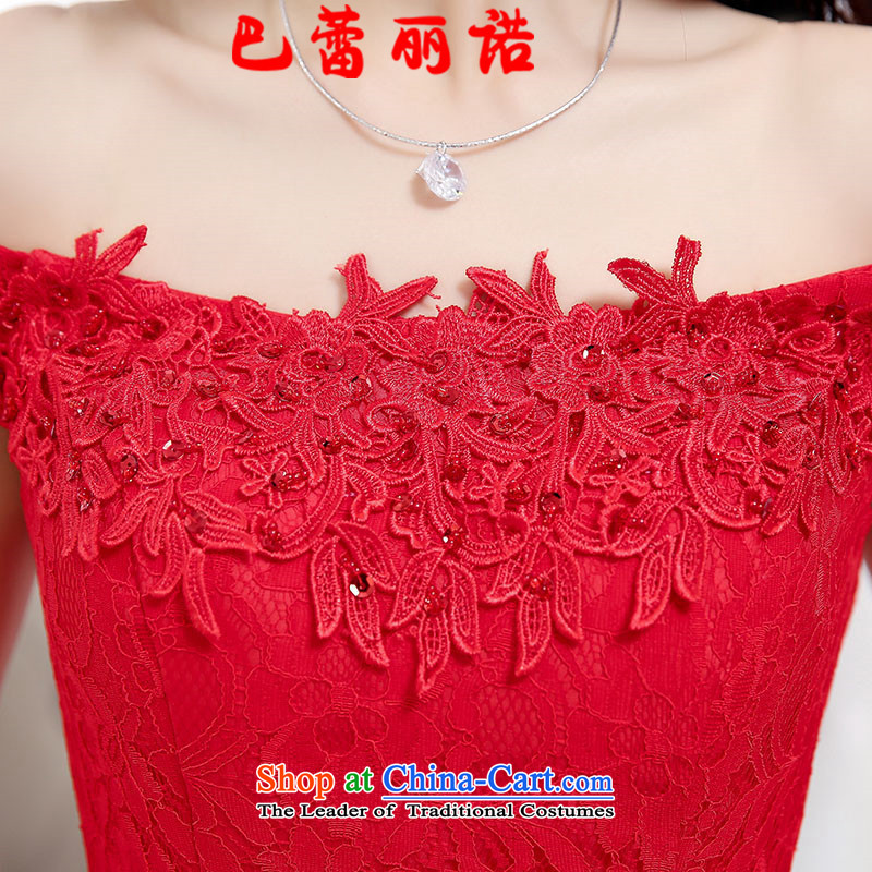 The buds of 2015 autumn and winter, new dresses long crowsfoot sexy a field for the bridal services dress bows banquet dinner dress white , L, Lei Li, , , , shopping on the Internet