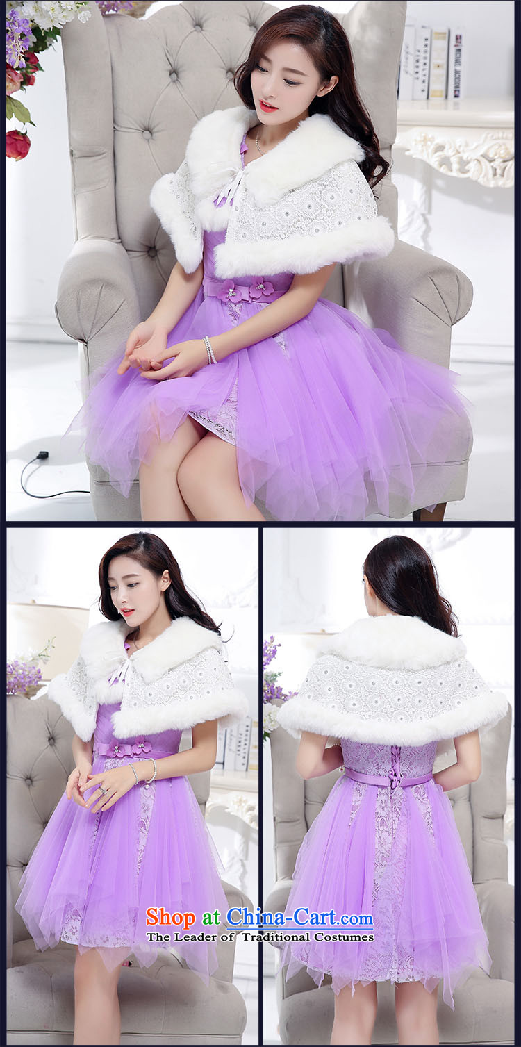 The OSCE to pull oufulo 2015 winter clothing new round-neck collar flower decoration sleeveless Foutune of lace Sau San dresses atmospheric new women's purple M picture, prices, brand platters! The elections are supplied in the national character of distribution, so action, buy now enjoy more preferential! As soon as possible.