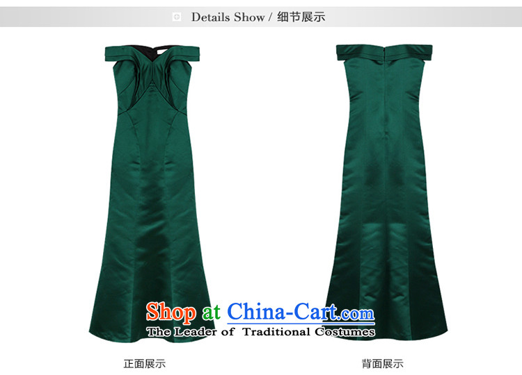 Yi Ge lire aristocratic temperament plain light silk satin slotted bare shoulders crowsfoot organ skirt banquet dress dresses Doi green 61234 L picture, prices, brand platters! The elections are supplied in the national character of distribution, so action, buy now enjoy more preferential! As soon as possible.