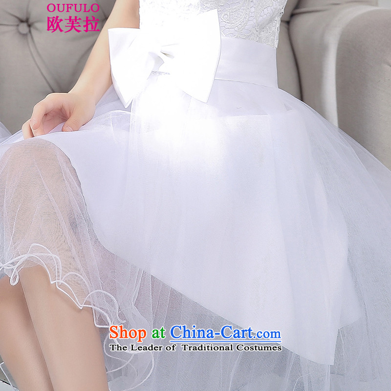 The OSCE to pull oufulo 2015 winter clothing new lace hook flower anointed chest Foutune of Sau San dresses dresses and elegant atmosphere with new products to Europe-White M (oufulo) , , , shopping on the Internet