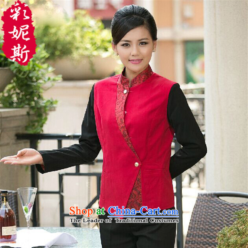The Secretary for Health related shops restaurants cafe restaurant * attendants workwear women autumn and winter overalls long-sleeved shirts) Purple (female XXL,A.J.BB,,, shopping on the Internet